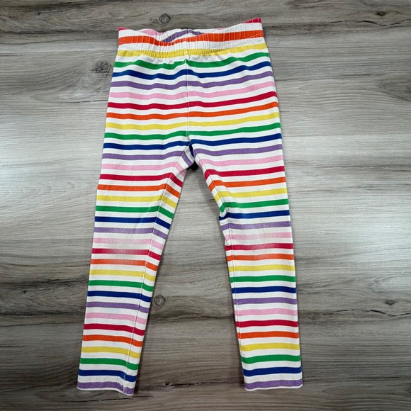 Hanna Andersson Pants - Hanna Andersson Rainbow Stripe Leggings Kids 100cm US 4 Cotton Spandex